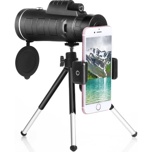 Cell Phone Telescope HD High Power Low light night vision 40X60 mobile phone clamps for Outdoor Activities