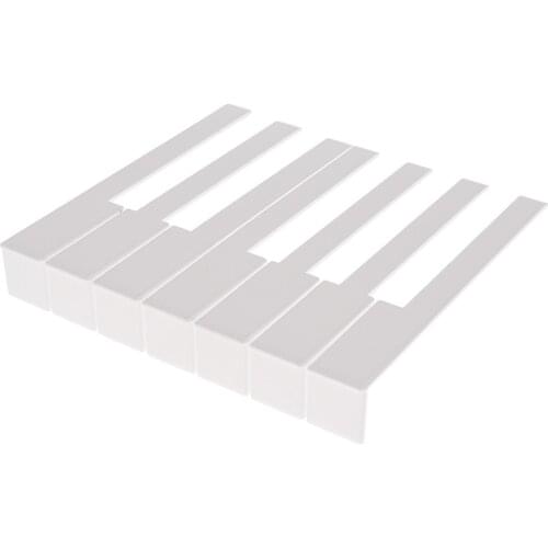 Piano Keytops With Glossy Finish Keyboard Replacement Parts 1 Set/52Keys
