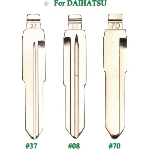 Bilchave 10pcs Replacement DH4R TOY41 MIT8 Blade For Daihatsu Charade Copen Cuore Feroza Flip Remote Key Blade Fob #70 37 No. 08