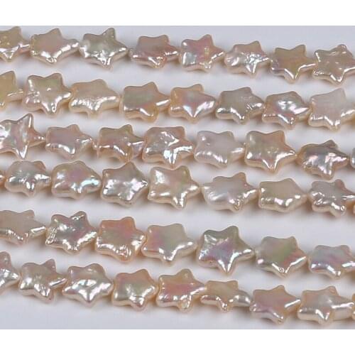10-11mm Pentagram Shape Pearls Freshwater Star Shape Irregular Pearl Loose pearls Strands
