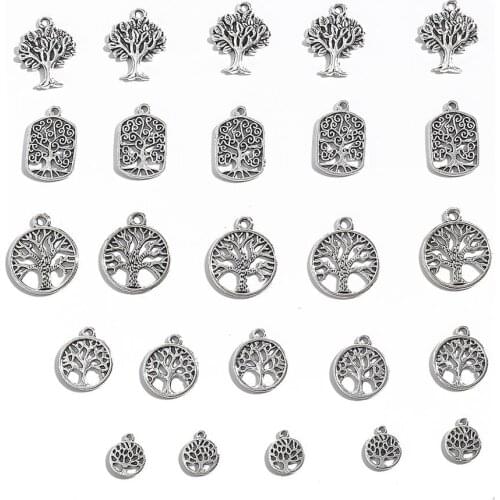 New 10-30Pcs Hollow Leaves Shape Alloy Beads Antique Silver Color Pendant For DIY Crafts Jewelry Necklace Bracelet Making