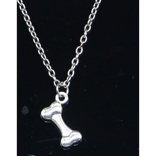 20pcs New Fashion Necklace 16x10mm dog bone Pendants Short Long Women Men Colar Gift Jewelry Choker