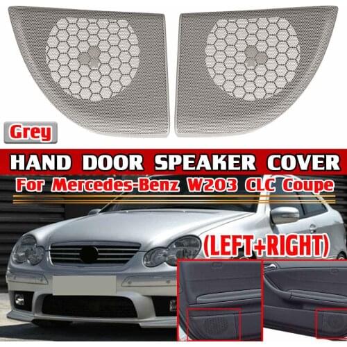 2x Car Speaker Covers Grille Car Inner Hand Door Audio Loudspeaker Protective Cover For Mercedes For Benz W203 CLC Coupe 2 Door