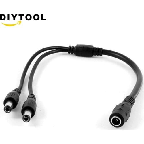 30cm 5.5x2.1mm 1 Weiblich 2 Male Plug DC Kamera Splitter Cable A2TD