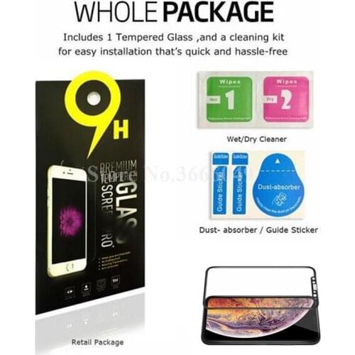 500pcs Carbon Fiber 3D Curved Soft Edge Tempered Glass Screen Protector Guard for iPhone XS Max XR XR X 8 7 Plus