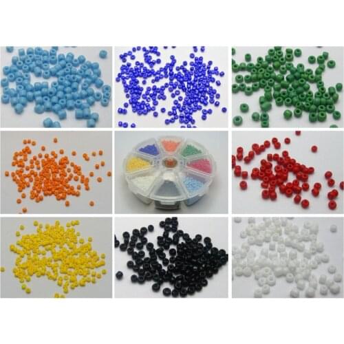 5000 Opaque Glass Seed Beads 2mm (10/0) + Storage Box