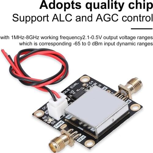 AD8318 Module Power Meter Logarithmic Detector 1M-8GHz 70dB Dynamics ALC AGC Controlling