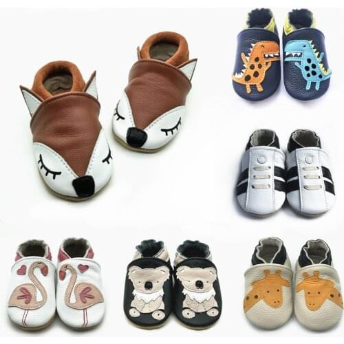 Baby Shoes Soft cow Leather newborn booties for babies Boys Girls Infant toddler Moccasins First Walkers Baby Crawling Slipper