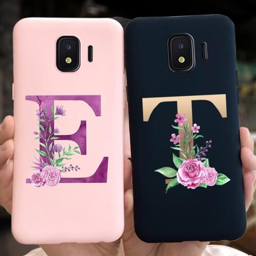 For Samsung Galaxy J2 Core Case Cute Letters Floral Painted Phone Back Cover For Samsung J2 Core 2018 Coque J2Core SM-J260F