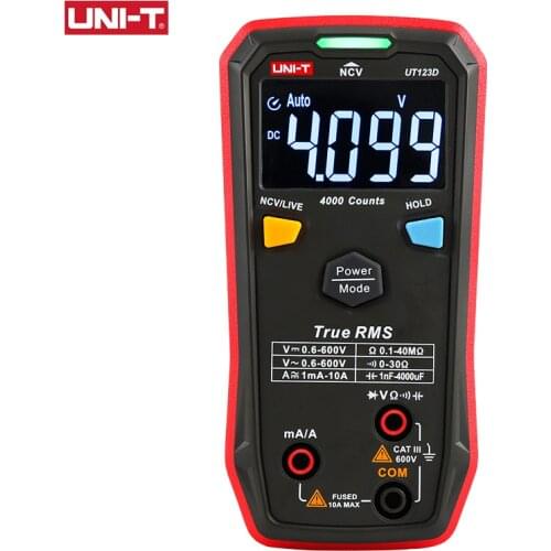 UNI-T UT123D Smart Digital Multimeter EBTN display