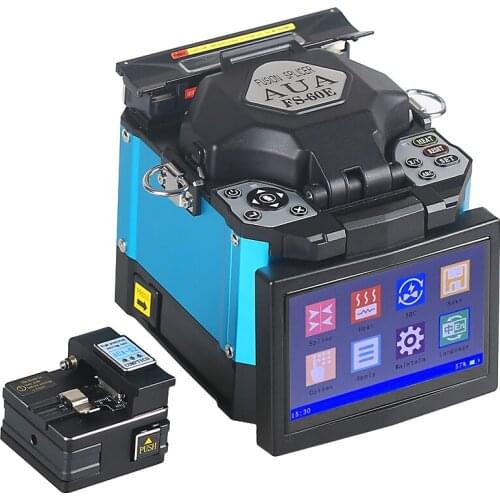 FS-60E Optical Fiber Fusion Splicer FTTH Fiber Optic Welder Splicing Machine better than Signalfire AI-8C free shipping
