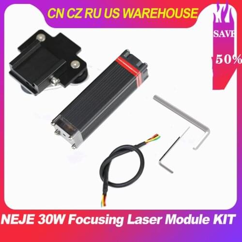 NEJE 30W Laser Module Kit Fixed Lens Laser Engraver Cutter Head Set with 445nm~450nm 7.5W Blue Laser Diode for CNC Router