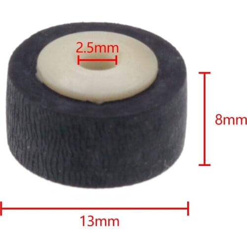 13x8x2.5mm Card Seat Audio Belt Pulley Tape Recorder stereo Wheel cassette deck audio pressure rubber tape player pinch roller