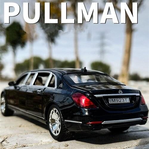 1:24 Benz Maybach S600 Metal Toy Car Model Diecast Alloy Simulation Car Models 6 Doors Can Be Opened Boys Toy For Childrens Gift