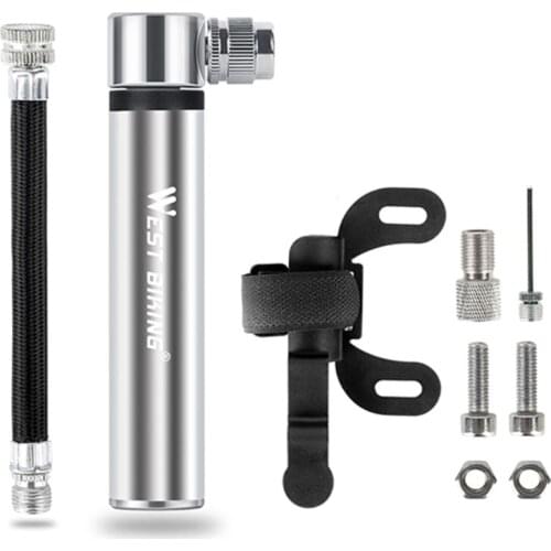 100Psi High Pressure Pump Bicycle Basketball Mini Portable Inflatable Pumps Cycling Tire Inflator with Hose wholesales