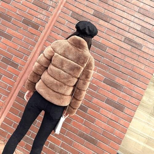 2020 New Faux Fur Coat Female Jacket Womens Winter Coats Autumn Fluffy Artficial Fox Fur Jacket Abrigo Mujer KJ981