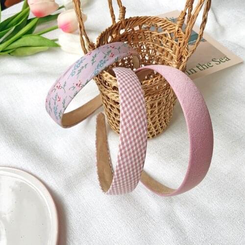 New Elegant Printed Floral Simple Hairbands Sweet Headband Hair Hoops Holder Ornament Head Band Lady Fashion Hair Accessories
