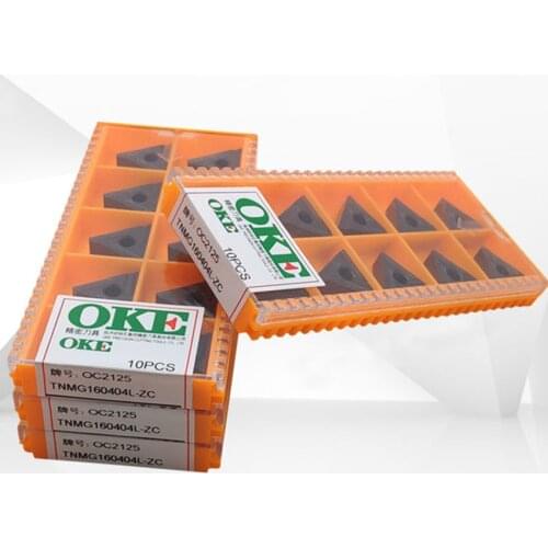 OKE TNMG160404R-ZC OOP1215 OP1315 OC2125 OC2025 OC2115/TNMG160404L-ZC OOP1215 OP1315 OC2125 OC2025 OC2115 CNC carbide inserts
