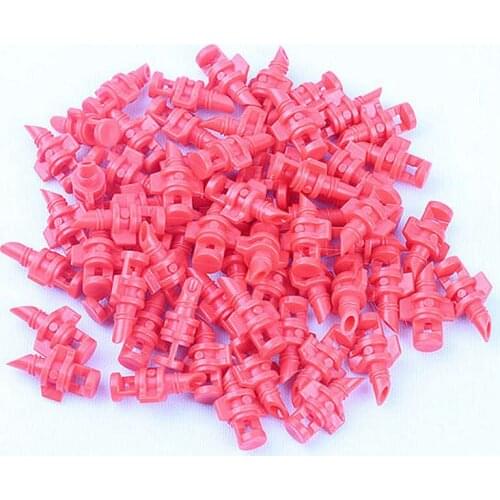 Wholesale 500pcs Red 360 Degree Reflect Spray Nozzle Micro Sprinkler Garden Lawn Plants Irrigation System Misting Sprinkler
