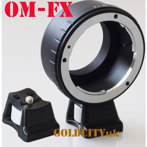 OM mount lens adapter ring with Tripod Stand for Fujifilm fuji FX X X-E2/X-E1/X-Pro1/X-M1/X-A2/X-A1/X-T1 xpro2 camera