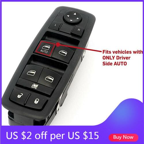TIANBANG Driver Side Master Power Window Control Switch 4602632AH 4602632AG 4602632AF For 08-12 Jeep Liberty/Dodge Nitro Journey
