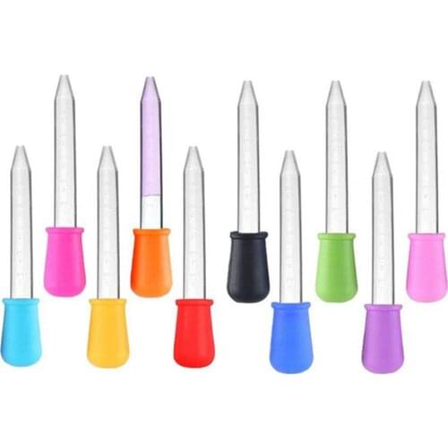 10 Pcs Baby Dropper Medicine Feeder Child Medicine Device Silicone Pipette Liquid Food Dropper Infant Utensils 5ml