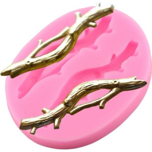 DIY Party Cake Decorating Tools Tree Branches Border Silicone Mold Cupcake Topper Baking Fondant Candy Chocolate Gumpaste Mould