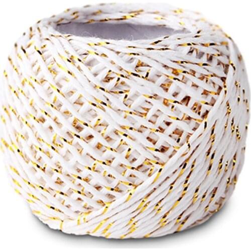 20m Natural Floral String Rope for Paper Gifts Box Craft Wedding Birthday Party Tags Wrap Decoration Party Supplies