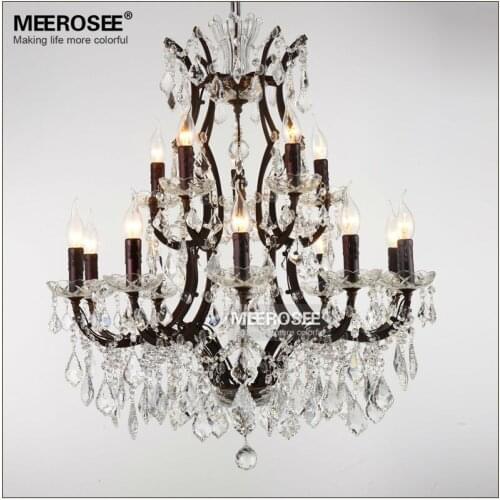 Vintage Crystal Loft Chandelier Lighting Retro Rustic Hanging Ligts Fixture Suspension Drop Lamp lampadari Free Shipping