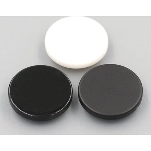 20pcs / Bag High-end Mens and Womens Woolen Coat Button Flat Resin White Black Flat Suit Windbreaker Button