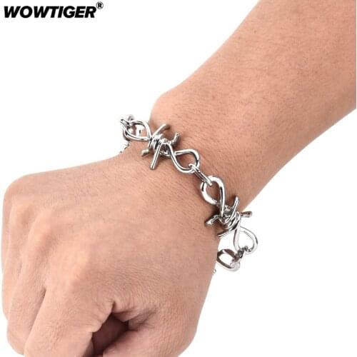 WOWTIGER Silver Bracelets