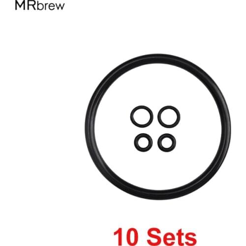 10 Sets O-Ring Gasket Set For Cornelius Home Brew Keg Sealer Keg lid Replacement O Ring,Black Rubber O rings For Post