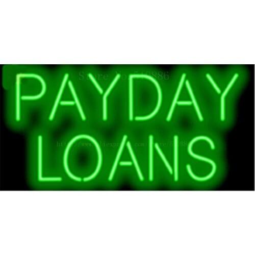 17*14" Payday Loans NEON SIGN REAL GLASS BEER BAR PUB LIGHT SIGNS store display Restaurant Shop Advertising Business Lights