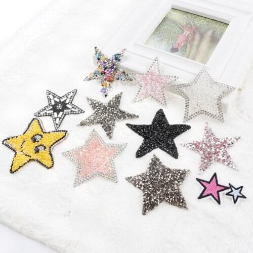 2pcs Five-pointed star patch star ironing decorative clothing shoes DIY clothing accessories sticker