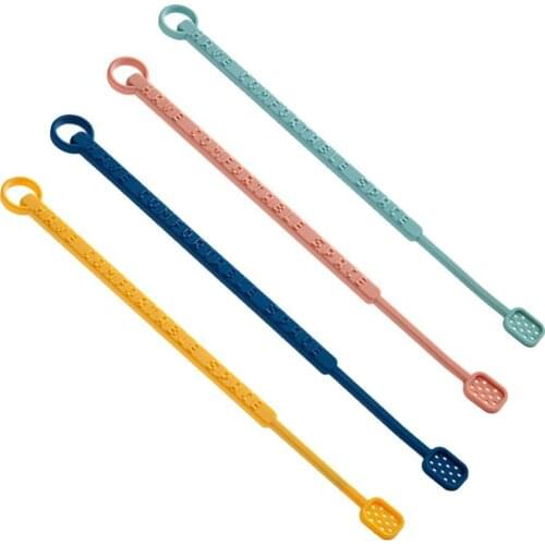 4PC Silicone Stir Bar Coffee Spoon Long Handle Swizzle Stick Tea Milk Coffee Juice dessert stirring stick for Bar accessories