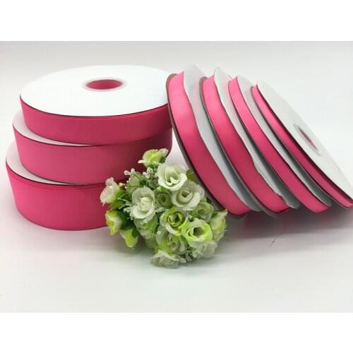 5Yards Rose 6mm 10mm 15mm 20mm 25mm 38mm 50mm Wide Monochrome Grosgrain Ribbon Hair Bows Wedding DIY Crafts