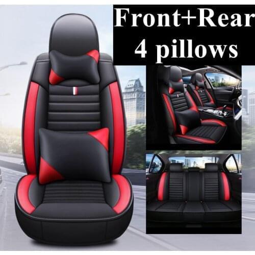 Front+Rear Car seat Cover for Fiat Punto Tipo sedci Aegea Freemont Fullback Panda Strada Uno Linea Viaggio Ottimo Seat Covers