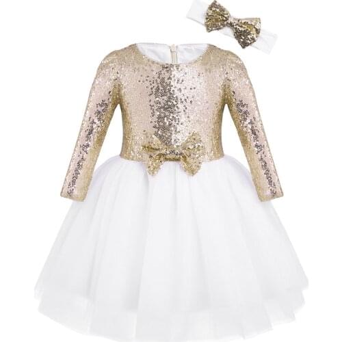 Kids Baby Dress For Girls Fancy Princess Wedding Dresses Sequins Formal Party Birthday Baptism Dress For Girl Summer Dresses