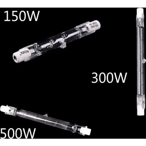 Halogen Lamp 150W 300W 500W 78/118MM Double Ended Linear R7s Halogen Light Bulb AC220-240V Household Decor R7s Halogen Bulb