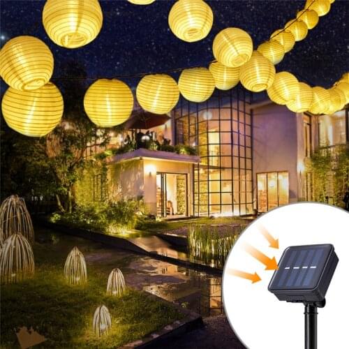 Solar Garland Light 20/30LED Outdoor Lantern Ball Solar Led String Fairy Light Waterproof Party Wedding Garden Decoration 8Modes