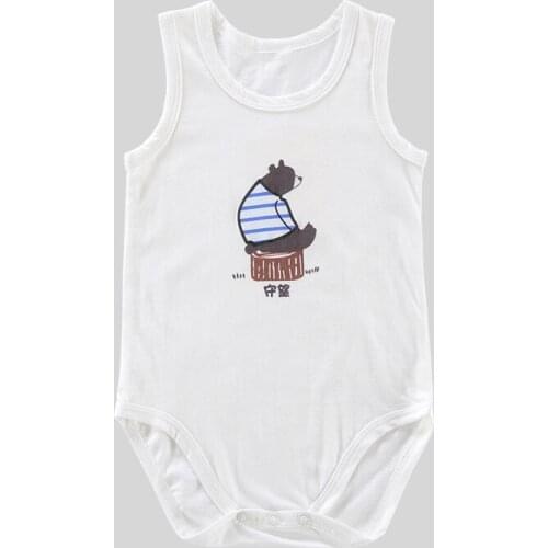 Baby boy clothes cotton vest Jumpsuit girl summer thin sleeveless romper childrens pajamas breathable shirt One-piece clothes