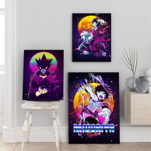 Japanese Anime My Hero Academia poster Home decorationPoster Painting Wall ART quadro cuadros