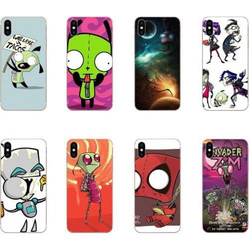 Soft Silicone TPU Transparent Pattern For Xiaomi Mi note 9 10 mi10 mi9 mi8 pro lite SE Mi A1 A2 A3 CC9 CC9E 9T Gir Invader Zim