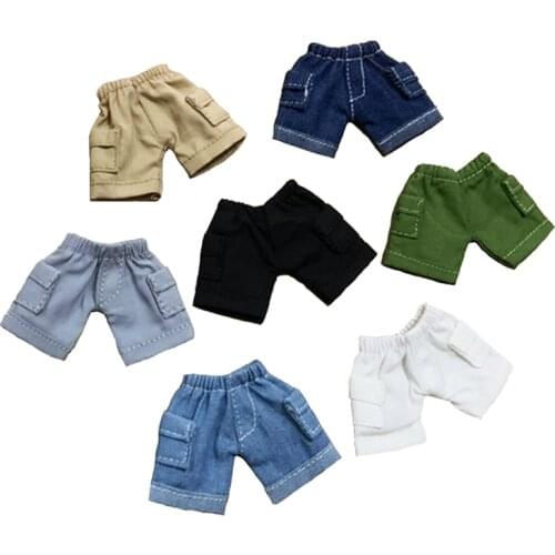 Ob11 Doll Clothes Casual Plants 1/12 BJD GSC Body Short Trousers For Doll Dress Jeans Accessories Toys