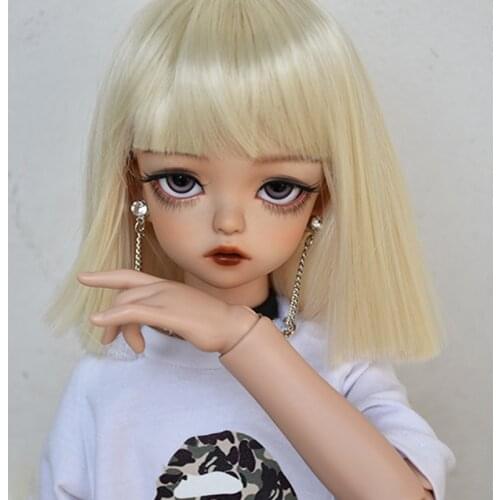 New Arrival 1/3 1/4 1/6 1/8 Bjd SD Wig Hair High Temperature Short Style Wig Wire BJD Wig For BJD Doll Wig