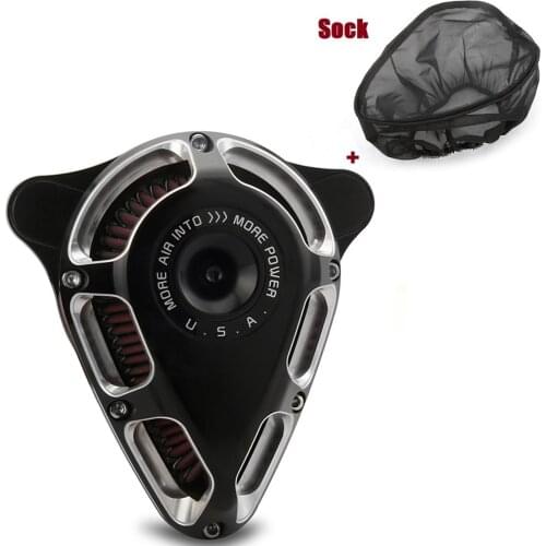 Turnable Air Cleaner Red Filter Rain Socker Cover Fit For harley Touring street glide 2017-2020 Softail fatboy slim 2018-2020