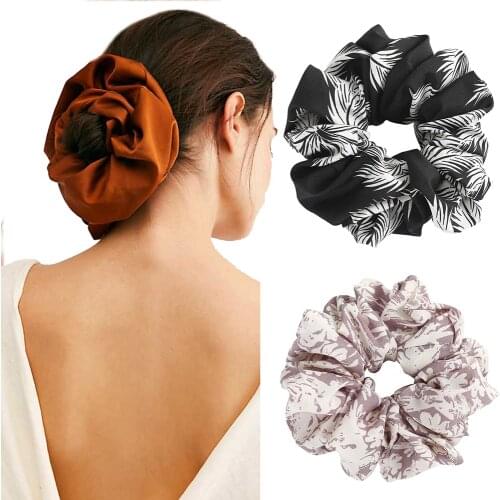 Haimeikang Print Elastic Scrunchies Hair Ties Ponytail Holder Hair Rope Hair Accessories Girls Women Fashion Headwear Headdress