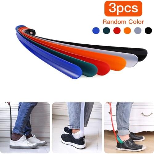 Portable Lazy Unisex Wear Shoe Horn Helper Shoehorn Long Handle Shoe Lifters Easy On And Off Shoe Sturdy Slip Aid Practical