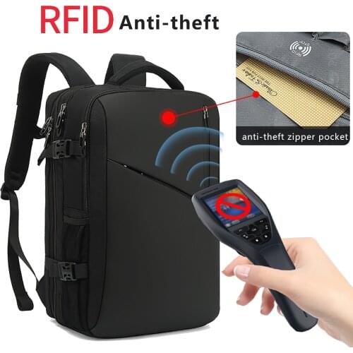 IKE MARTI Anti-thief Men Travel Backpack Fit 17 inch Laptop Large Capacity Waterproof Business Backpacks Male Mochila Bag Pack