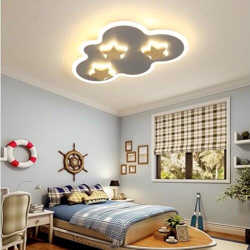 LED Ceiling Lights Creative Clouds and Stars Kid Lighting Bedroom Room Ceiling Lamp Mounted 110V 220V